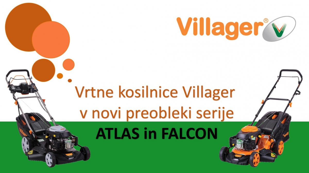 Prenovljeni tipi kosilnic Villager serije Falcon in Atlas