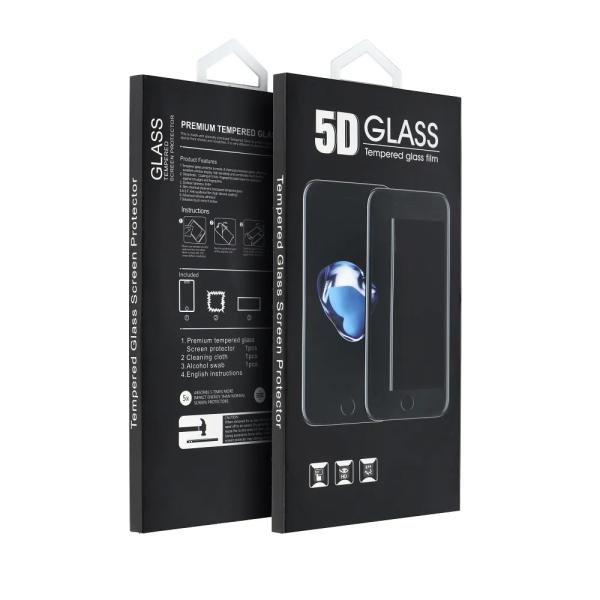 Kaljeno zaščitno steklo 5D Full Glue Tempered Glass za iPhone 15 Pro (črni)