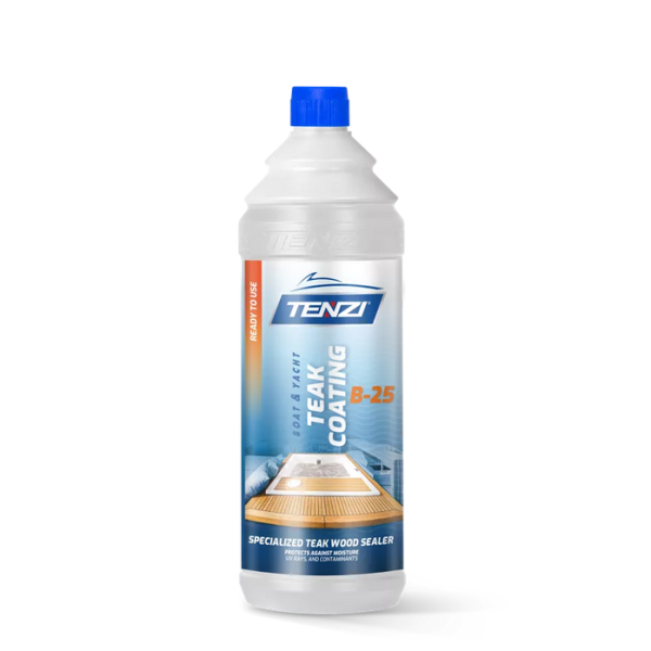 TENZI Boat Teak Coating B-25 – profesionalni impregnant za zaščito in nego tikovine na čolnih in jahtah, dolgotrajna vodoodbojna zaščita proti vodi, s