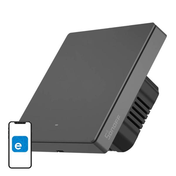 Inteligentni stenski stikalo WiFi Sonoff M5 1C Siva (1-kanalni)