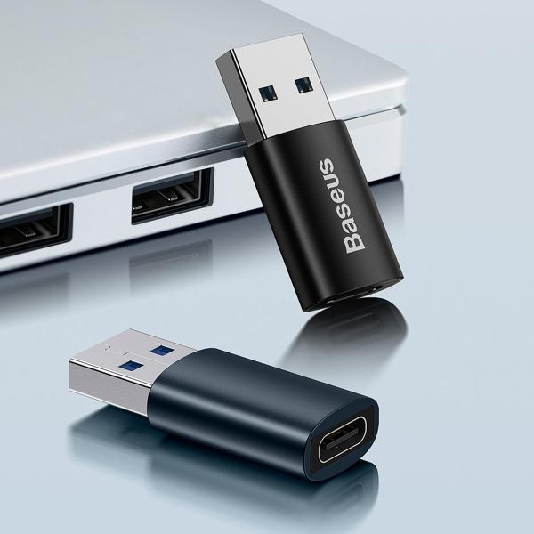 Adapter Baseus Ingenuity Series USB 3.1 OTG → USB‑C – črn