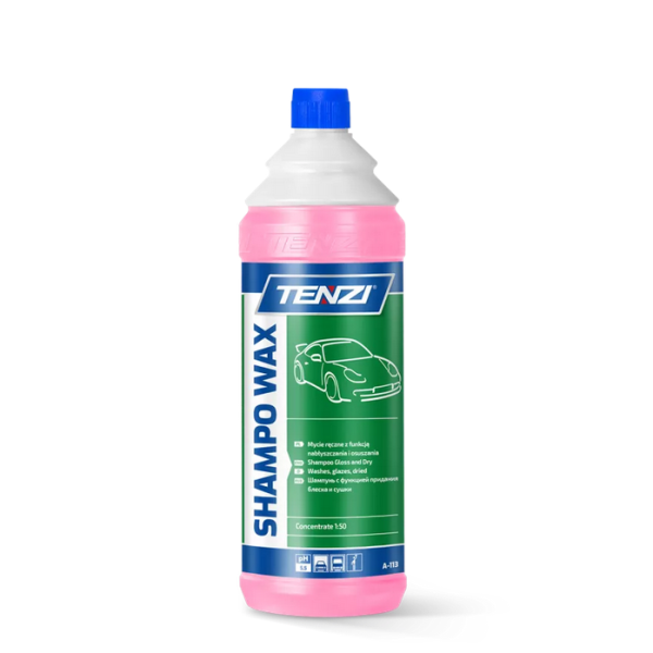 TENZI Shampo Wax – Šampon z voskom Carnauba za ročno pranje avtomobila – 1L