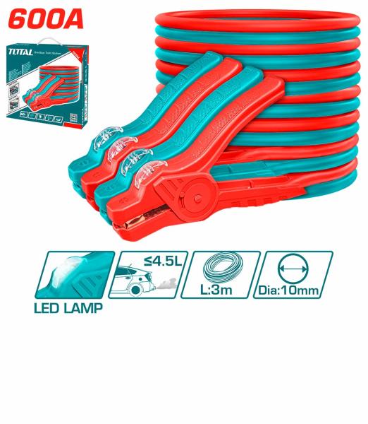 Vžigalni kabel s svetilko 600A (PBCA16008L)