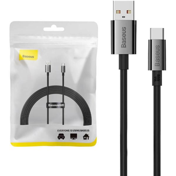 Baseus Superior Series USB → USB-C kabel 100 W, 2 m (črn)