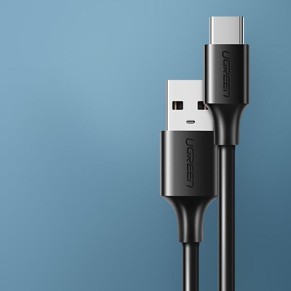 Kabel / adapter USB –A- USB-C Quick Charge 3.0 3A 0,25 m, črn
