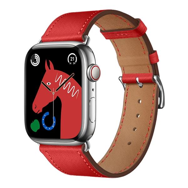 Pašček Forcell F-Design FA20 za Apple Watch 38 mm / Apple Watch 40 mm / Apple Watch 41 mm – rdeč
