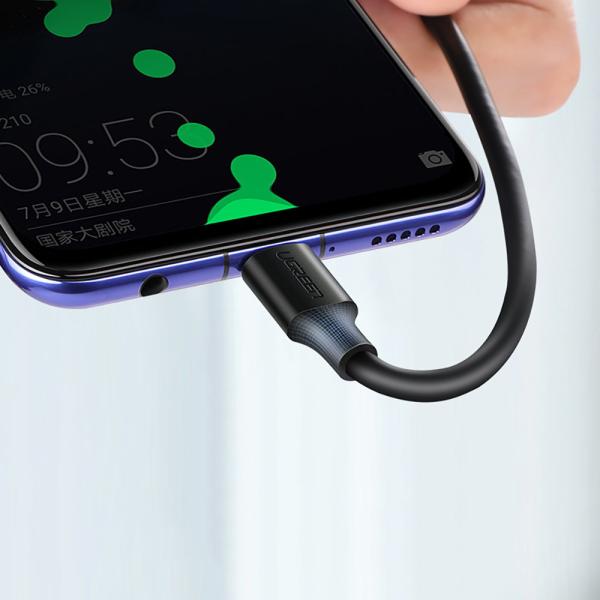 Kabel / adapter USB –A- USB-C Quick Charge 3.0 3A 0,25 m, črn
