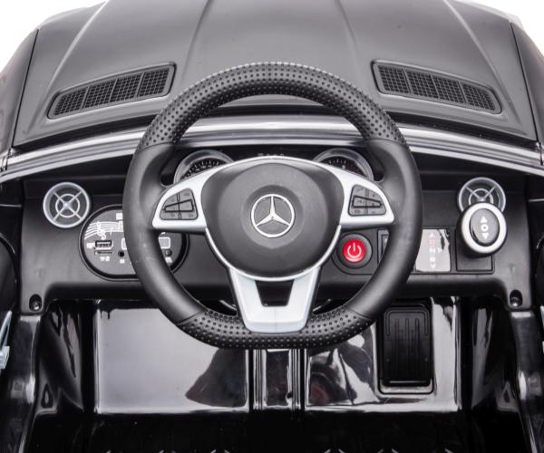 Milly Mally Mercedes-Benz SLC črno vozilo na baterijski pogon