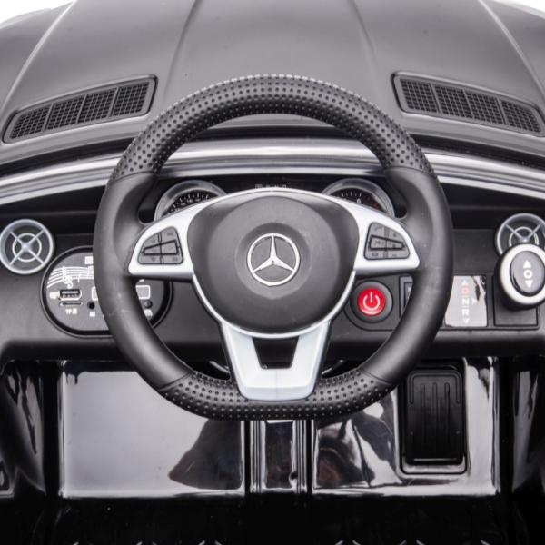 Milly Mally Mercedes-Benz SLC črno vozilo na baterijski pogon