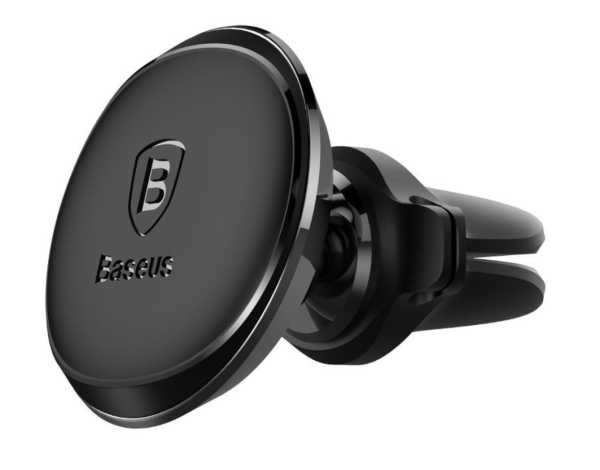 Baseus Magnetic Air Vent – magnetni nosilec za telefon za prezračevalno režo (črn)