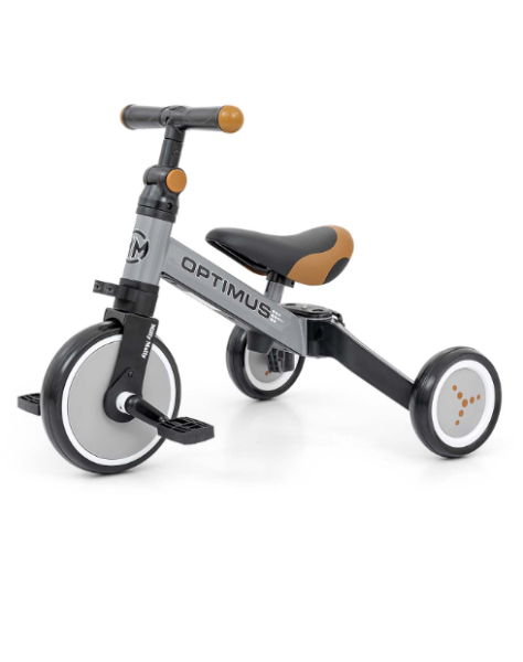 Otroško kolo 3v1 Optimus Grey (Siva)
