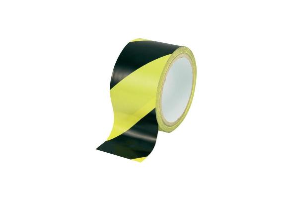 Označevalni lepilni trak rumen/črn 50mm x 30m