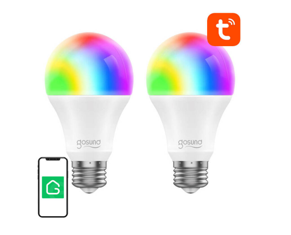 Gosund WB4 pametna LED žarnica (2-paket), Wi-Fi, RGB, zatemnitev, upravljanje z aplikacijo