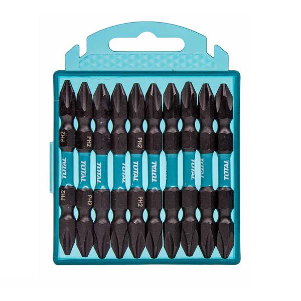 10-delni set udarnih nastavkov za izvijač 65mm/ INDUSTRIAL (TACIM16PH233)
