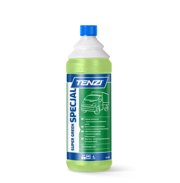 TENZI Super Green Specjal – Močno čistilo za težka vozila in stroje – 1L