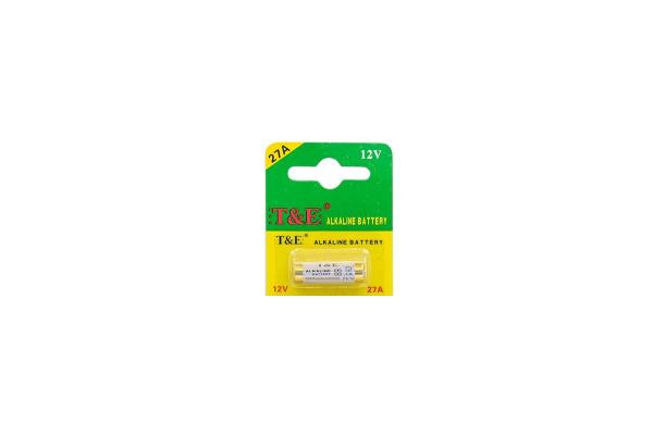 Baterija 27A 12V Alkaline T&E 1 kos