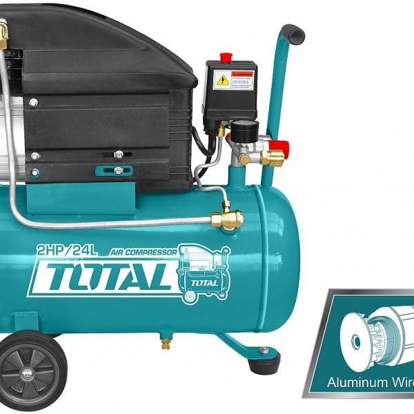 Zračni kompresor 24L / 1.1 kW / 96db / 8bar/INDUSTRIAL (TC202461E)