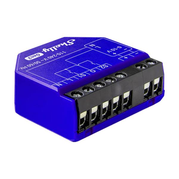 Svetlobni krmilnik Shelly Dimmer 0/1-10V PM Gen3 WiFi/Bluetooth