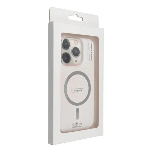 Ovitek Drop Glue Colorful Ring Mag Cover, združljiv z MagSafe, za iPhone 16 Pro – siv