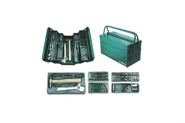 SATA kovinski kovček z orodjem 70-delni