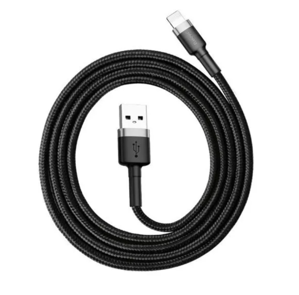 Baseus Cafule USB → Lightning kabel 2.4A 0,5 m (sivo-črn)