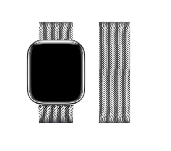 Pašček Forcell F-Design FA03 za Apple Watch 38 / 40 / 41 mm – srebrn