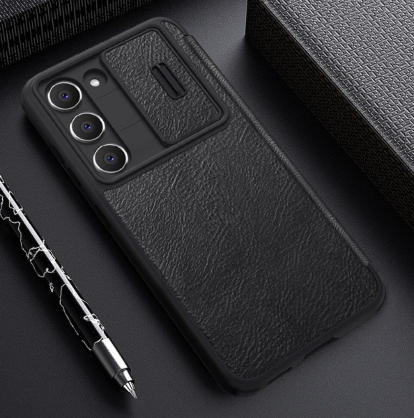 Nillkin Qin Book Pro ovitek za Samsung Galaxy S23 – črn