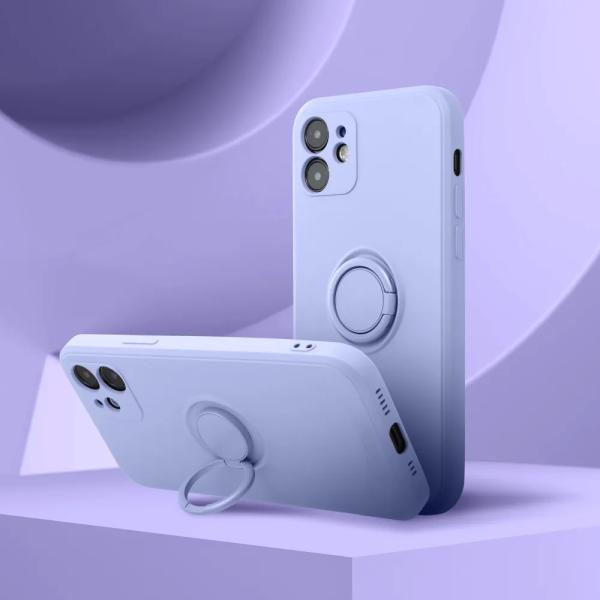 Ovitek silicone Ring za iPhone 7 / 8 / SE 2020 / SE 2022 – vijolična