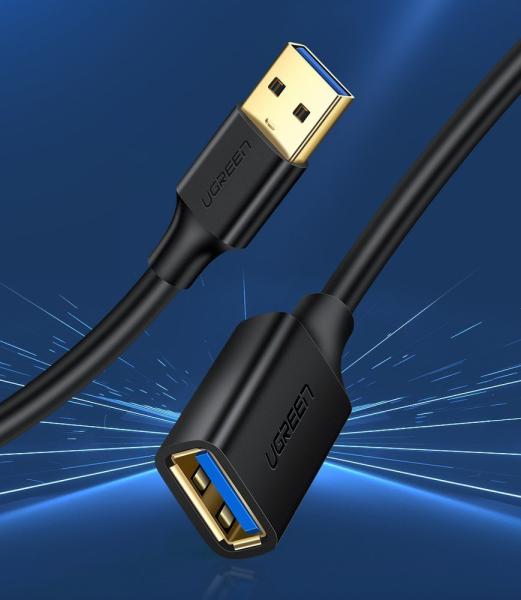 Podaljšek USB 3.0 kabel 3 m – črn
