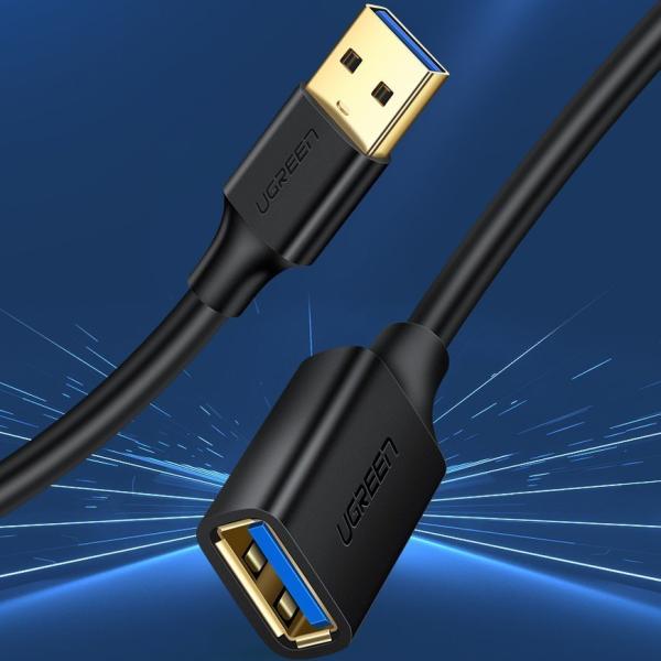 Podaljšek USB 3.0 kabel 3 m – črn
