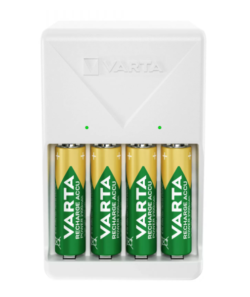 Varta Plug Charger + 4x AA 2100 mAh – polnilni komplet