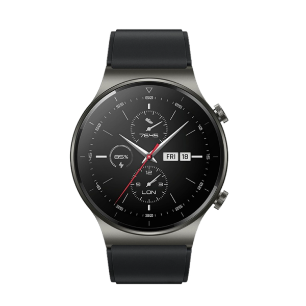 Silikonski pašček za uro Huawei Watch GT 2 / GT 3 / GT 4 / GT 2 Pro / GT 3 Pro / GT 4 Pro / GT 2e (46 mm) – črn