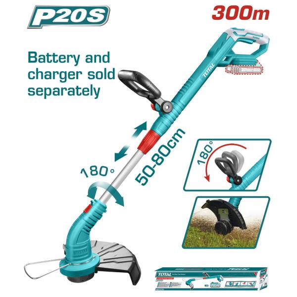Akumulatorska laks kosa 300mm/20V/2.0Ah-7.5Ah/P20S (Brez baterije) (TGTLI20018)