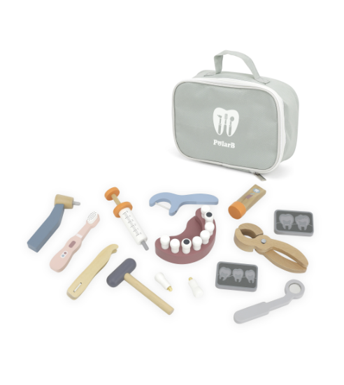 Leseni set malega zobozdravnika PolarB – Viga 44202