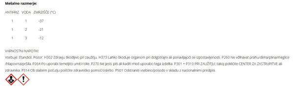 Hladilna tekočina - Antifriz G12 3L