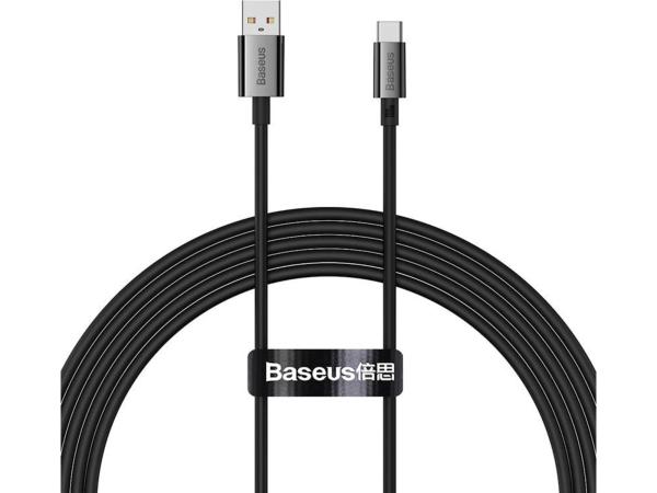 Baseus Superior Series USB → USB-C kabel 100 W, 2 m (črn)