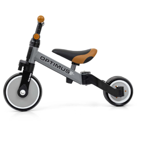 Otroško kolo 3v1 Optimus Grey (Siva)