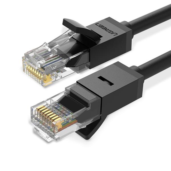 Omrežni kabel patchcord LAN U/UTP Cat. 6 1000 Mb/s, 15 m, črn