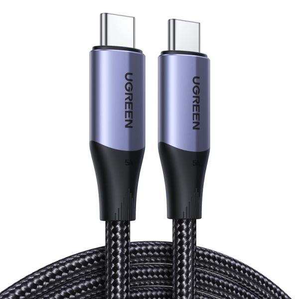 Kabel USB-C 3.1 Gen 2 PD QC 100W 5A 1 m – črn