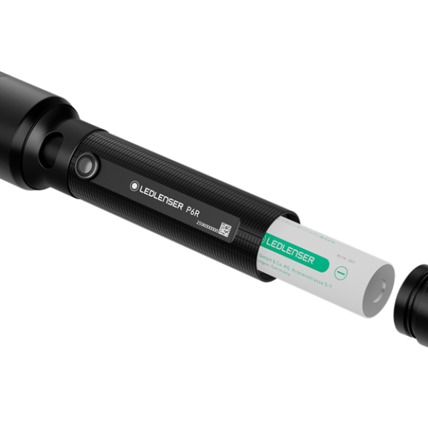 Ročna svetilka Ledlenser P6R, 2025, Črna