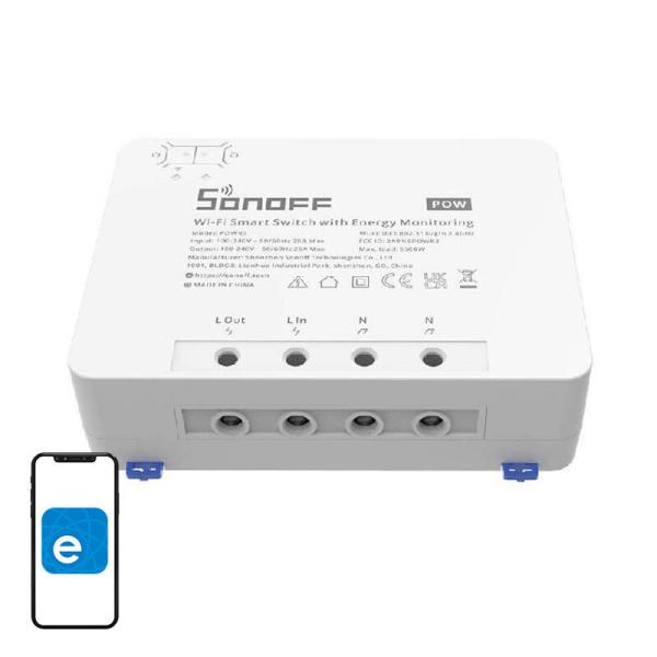Sonoff POWR3 pametni WiFi stikalo s funkcijo merjenja toka