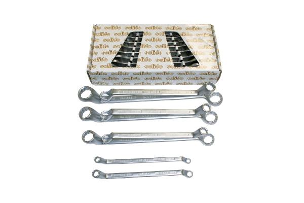 Set dvojnih obročnih ključev SOLIDO, DIN838, 6-22 mm, 8-deln