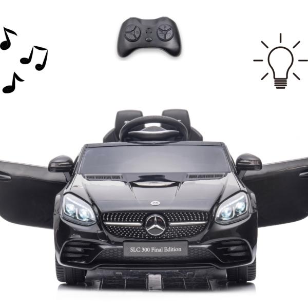 Milly Mally Mercedes-Benz SLC črno vozilo na baterijski pogon