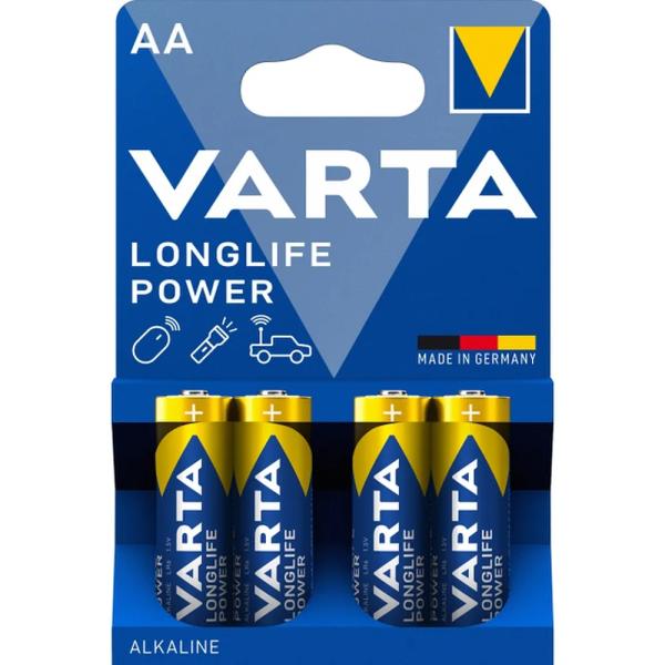VARTA alkalna baterija R6 (AA) Longlife Power 4 kos
