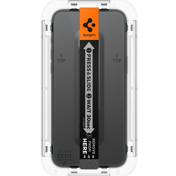 Spigen GLAS.tR EZ Fit – zaščitno kaljeno steklo s zaščito senzorjev za Ipgone 15 pro -set 2