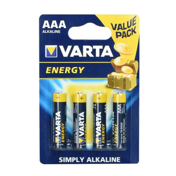 VARTA alkalna baterija R3 (AAA) Energy 4 kos