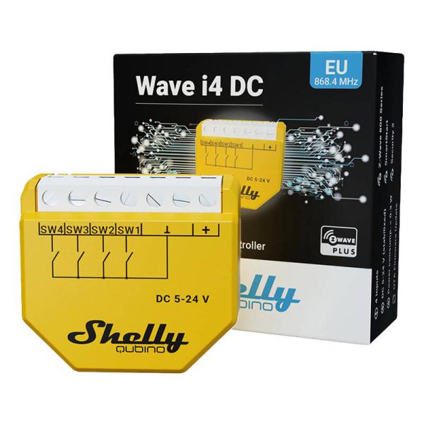 Krmilnik scen Shelly Qubino Wave i4 DC Z-Wave (DC 5-24V)