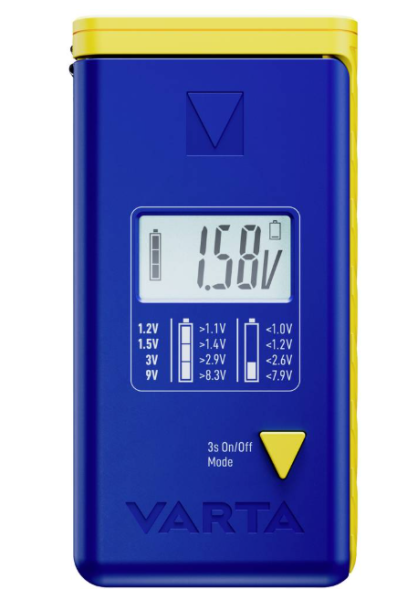 VARTA LCD tester baterij 00893 (1.2 V–9 V)