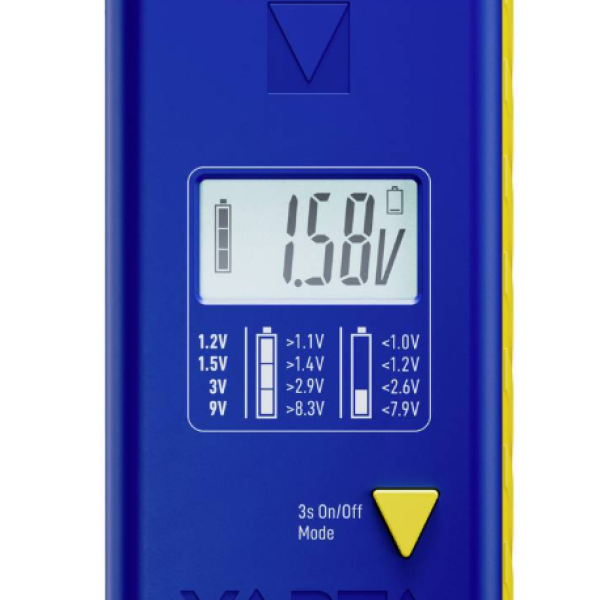 VARTA LCD tester baterij 00893 (1.2 V–9 V)