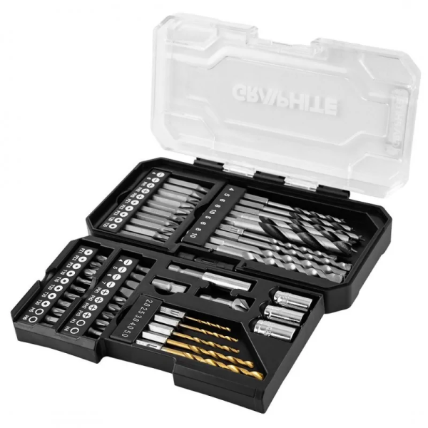 50-delni set svedrov in bitov GRAPHITE